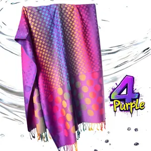 ColorTwist Reversible Rainbow Dots Shawl