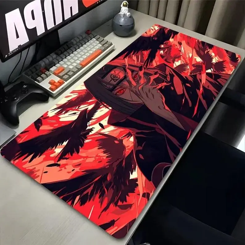 Akatsuki Anime Mouse Pad Black & White Naruto Desk Mat