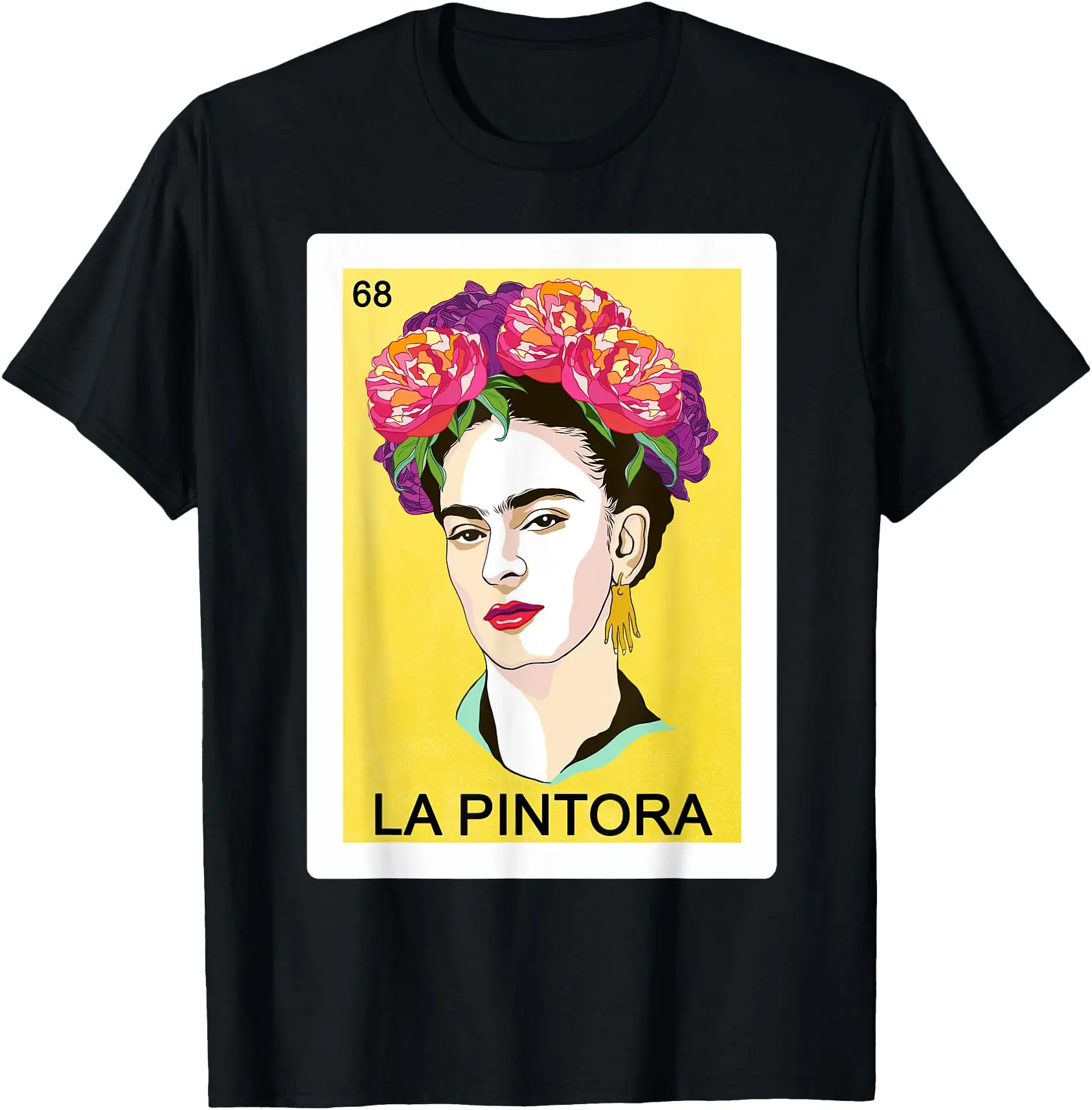 Funny Spanish-Mexican Bingo Gift for Women Girl - La Pintora Unisex T-Shirt Cotton Menswear Man Classic