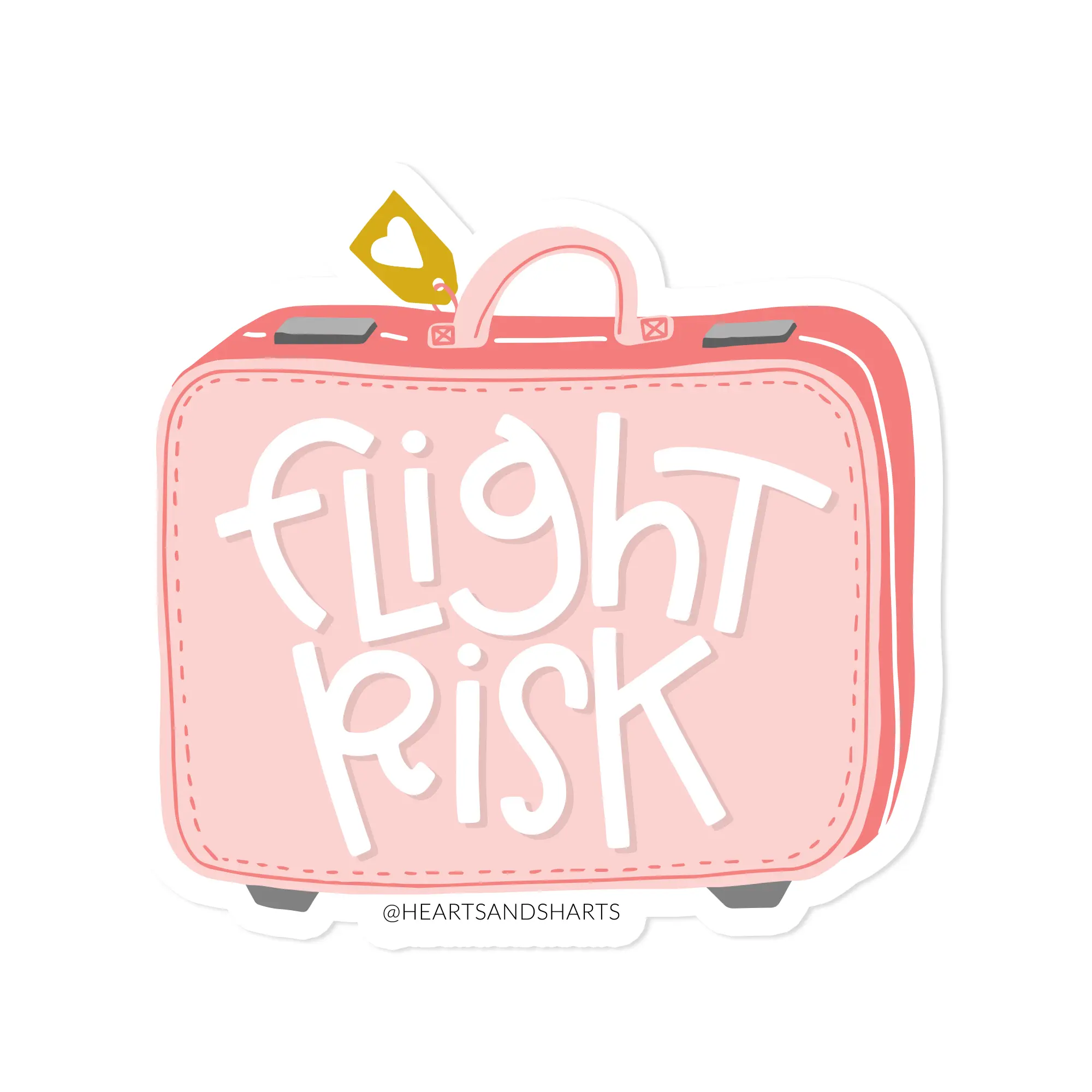FLIGHT RISK ILLUSTRATED 3X3 VINYL STICKER