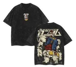 RX-78-2 Gundam,RX-0 Unicorn Gundam,Zaku II (MS-06), Gundam SEED,Astray Red Frame, Gundam Barbatos, RX-160S-2 Sinanju Stein (Ver. Ka) - Mobile Suit Gundam Anime Double Printed Vintage Clothes clothing merch Menswear