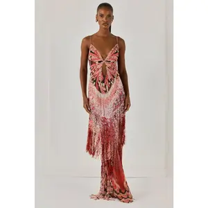 PAPILLON CUT OUT MAXI DRESS (RUNWAY)