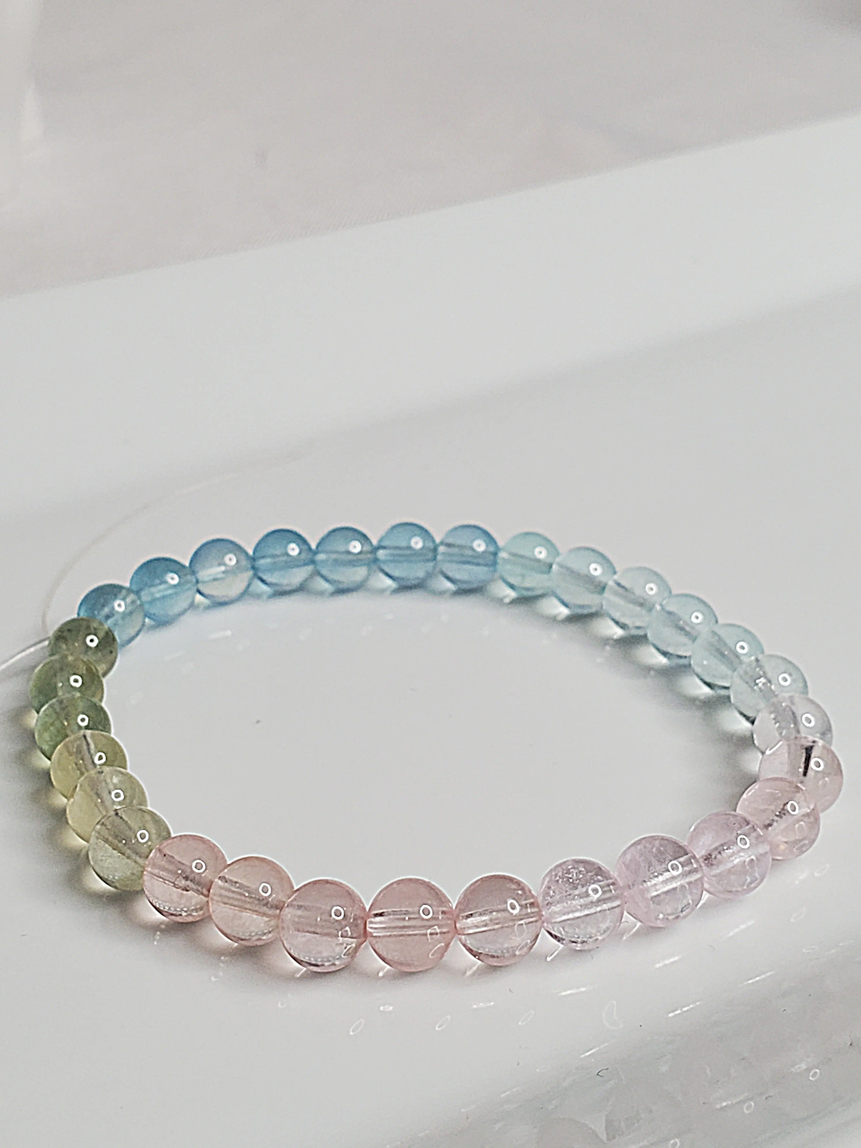 Morganite Crystal Bracelet