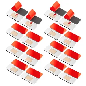 16 Pack Magnetic Cabinet Door Catch, Ultra Thin Cabinet Door Magnets, Adhesive Drawer Magnets to Stay Closed, Stainless Steel Cabinet Latch Easy to Install with Double Sided Tape