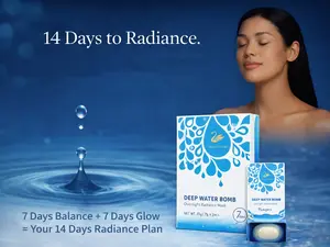 Pink&iSwan Deep Water Bomb Overnight Radiance Mask 100% Natural Hydrating & Brightening No-Rinse Skincare for All Skin Types 7 Capsules FDA Approved Moisturizing Hyaluronic Moisturizer Moisture Hydrate Sensitive Gentle