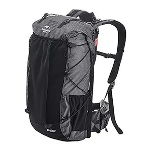 Naturehike 65L Internal Frame Hiking Backpack for Outdoor Camping Travel Backpacking, Ultralight Backpack for Adults (65L, Black) FathersDayGift