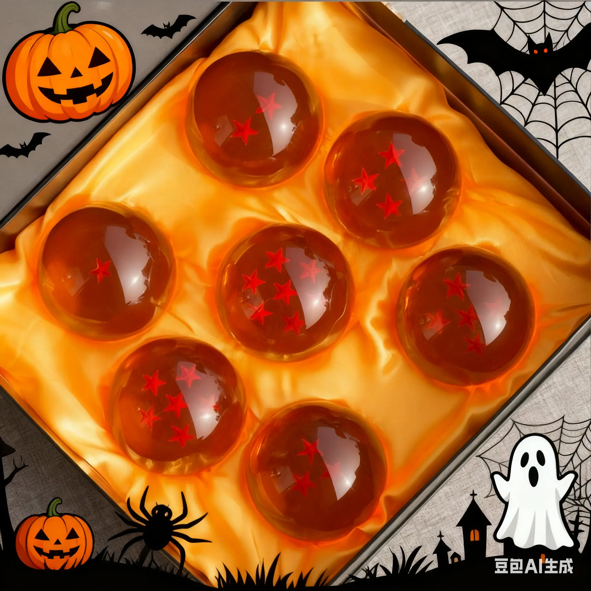 Dragon Z 7.6cm Bouncy Balls, 7PCS 7.6cl Red Stars Bouncing Balls, Party Favors for Bag Filling, Halloween, Christmas