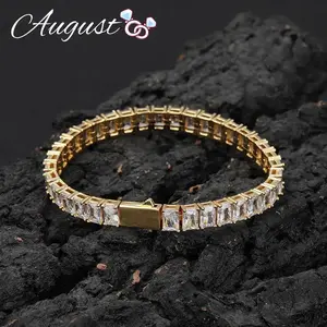 Hip Hop Cubic Zirconia Tennis Bracelet 6mm, Jewelry for Men and Women, Gift for Loved Ones