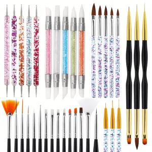 ✨10/20/31/36-Piece Nail Art Brush Tool Set | Designed for Nail Painting, Floral Designs, Detailing, Gradient Effects & Pattern Creation | Salon-Grade Professional Configuration | An All-in-One Solution Nail Art Tools