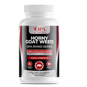 OPA Rhino Botanical Energy Blend · Daily Herbal Wellness Support · 60ct