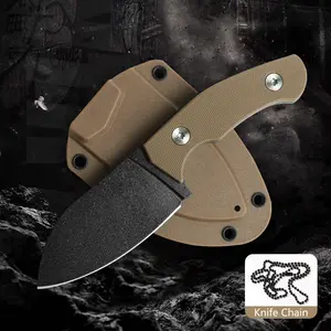 Small Knife,G10 Handle,Knife with K Sheath,CNC Numerical Control Fine Grinding Process,Lightweight Design, Suitable for Peeling Fruit Skin,Men's gift