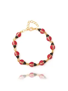 Women's Ladybug Bracelet Y2K Style Cute Insect Jewelry Kawaii Bug Accessories Fashion Trendy Unique Gift for Girls