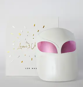 Lumivisage LED Light Mask - Cordless Facial Therapy Tool for Anti-Aging, Acne Treatment, & Skin Repair - FDA-Cleared with 288 LEDs & 7 Color Treatments