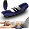 DRwiik Low Frequency Lumbar Massager - Multifunctional Waist Stretching Back Traction Device with 12-Level Electrotherapy, 3-Level Vibration Massage, Thermal Therapy, Adjustable Speed, Body Circulation Boost for Waist Comfort Care