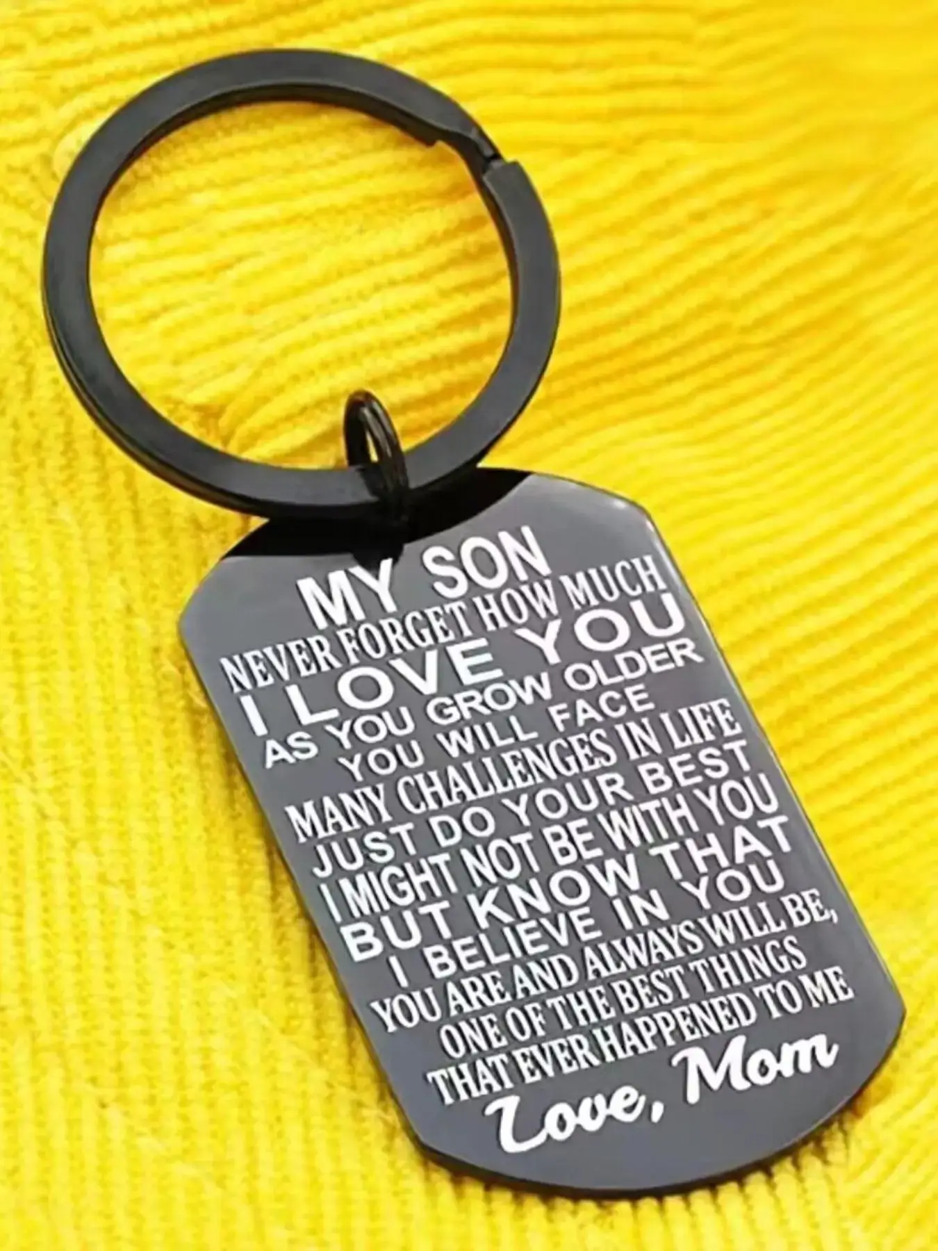 Fashion Letter Pattern Slogan Metal Keychain for Men & Women, Fashion Keychain for Party, Daily Clothing Decor, Trendy All-match & Exquisite Keychain