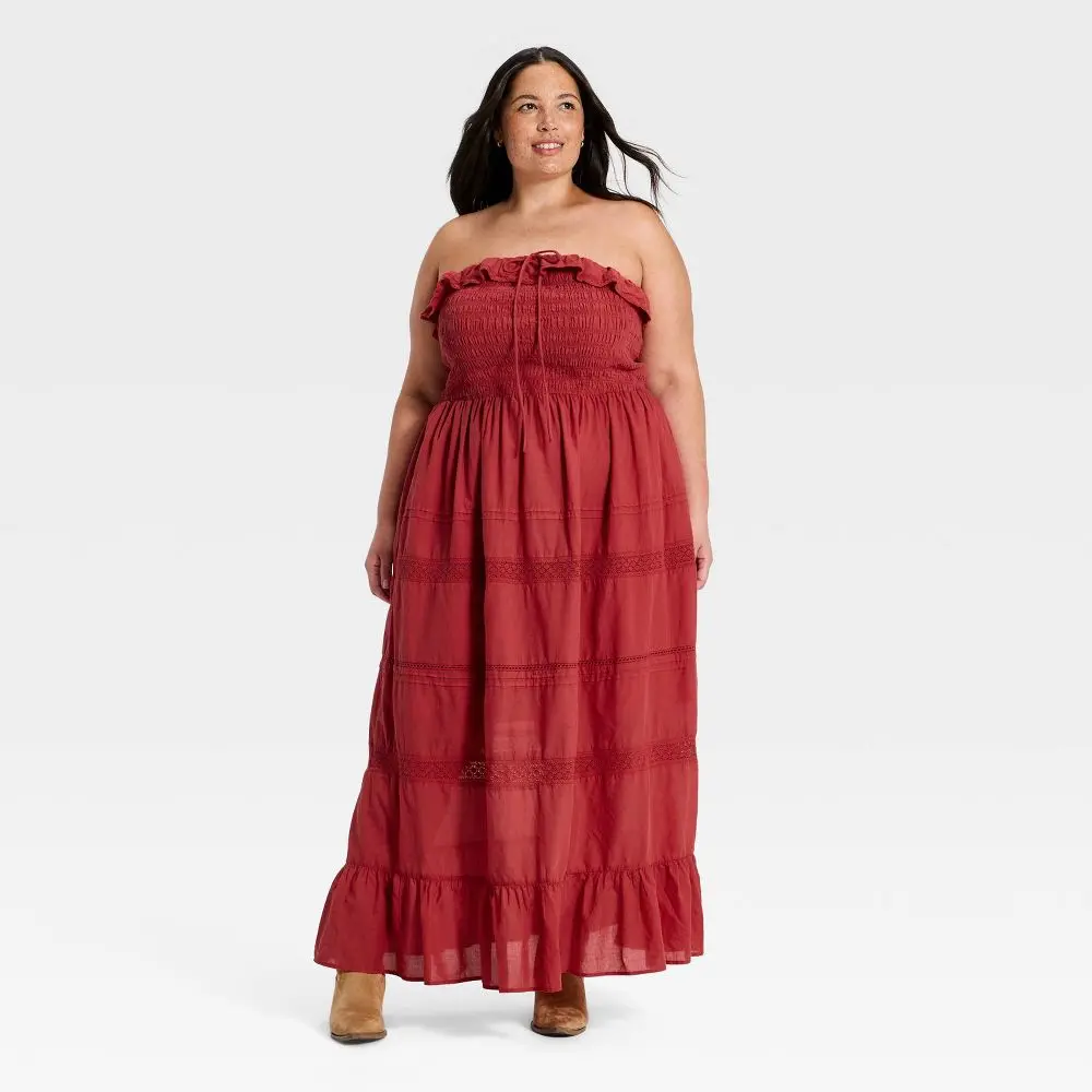 Women's Cotton Maxi Pullover Sundress - Universal