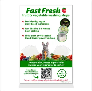 Fast Fresh Fruit & Vegetable Washing Strips - 30 Pack