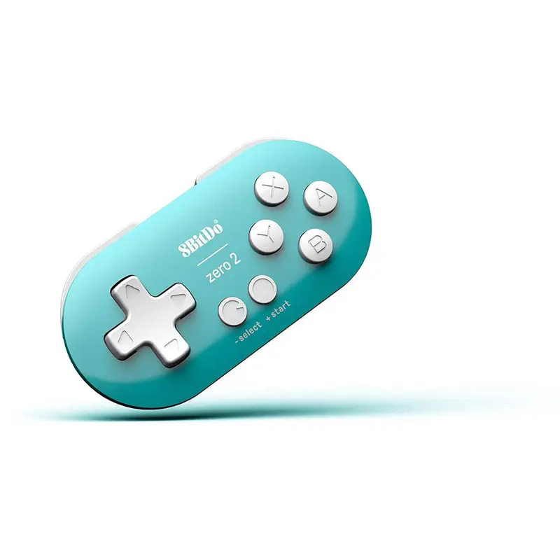 8Bitdo Zero 2 Bluetooth Wireless Gamepad Keychain Sized Mini Controller - Turquoise