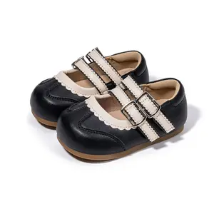 EBMINI Fall Mary Jane First Walkers for Toddlers – Easy Velcro, Toe Protection