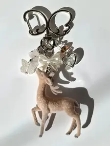 Handmade Cute Fawn Keychain Deer Y2K Accessories, Aesthetic Jewelry for Stylish, Unique Gift Idea for Animal Lovers