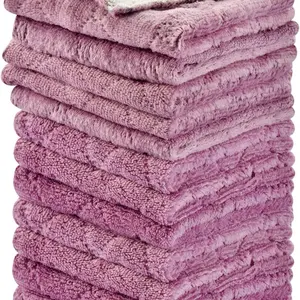 12PCS Microfiber Dish Towels Reusable Kitchen Cleaning Cloths 10x6in Multi Uses Soft & Durable for Daily Use
