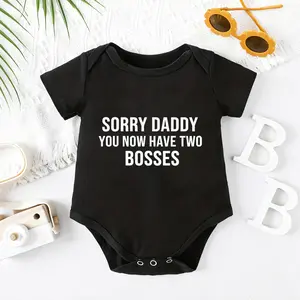 2026 Newborn Two Bosses Baby Bodysuit, 100% Cotton Soft Short Sleeve Romper for All Seasons Funny Casual Onesie for Baby Boys & Girls – Perfect for Indoor & Outdoor Wear (0-2T) Baby Gift Outfit