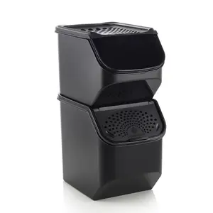 Tupperware Potato or Onion Container - Large Capacity, Opaque UV Shielding, Easy Open Flap, Tidy Storage for Sweet Potatoes and More.