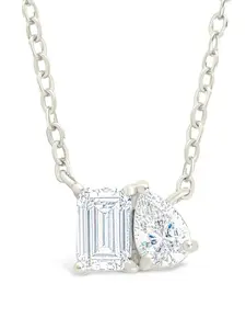 Sterling Silver Guinevere CZ Necklace Sterling Silver Guinevere CZ Necklace