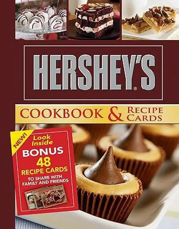 Used Hershey's Cookbook & Recipe Cards - Recipes to Share, Cooking Book, Very Good Condition by Publications International Ltd. (Spiral-Bound, English)