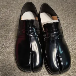 Women's tabi split-toe shoes split-toe leather shoes pig's trotters shoes women's single shoes women's dance shoes walking shoes comfortable shoes