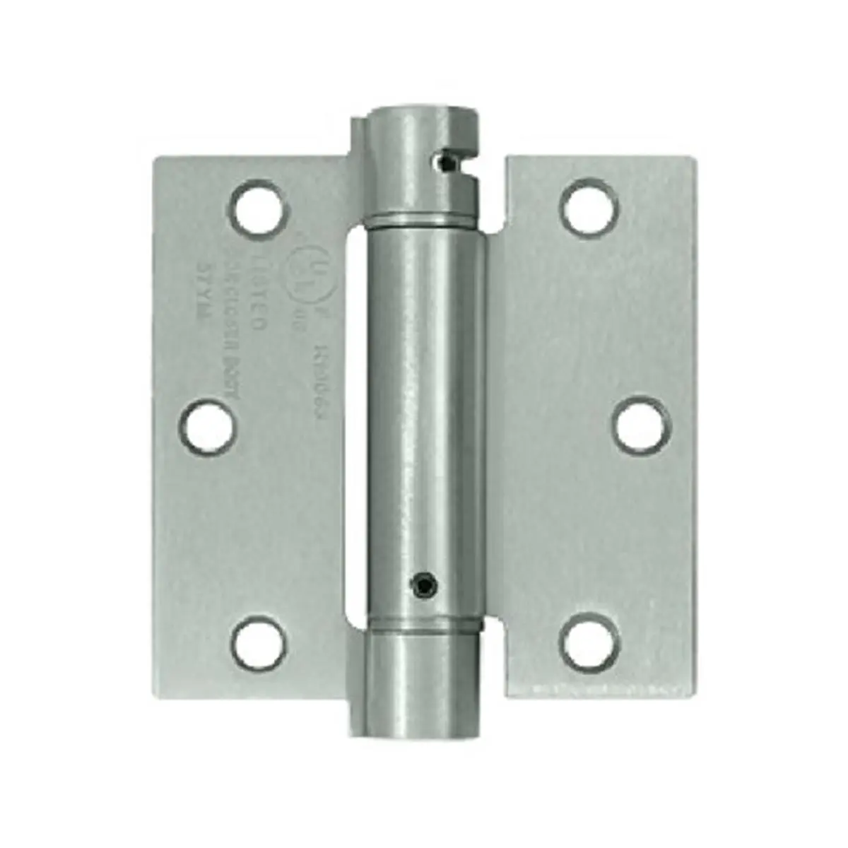 Deltana Brushed Stainless Steel Anti-Rust Architectural Spring Hinge, 3.5x3.5 in, Heavy-Duty Door Hardware for Residential Doors, 3.5 X 3.5 In