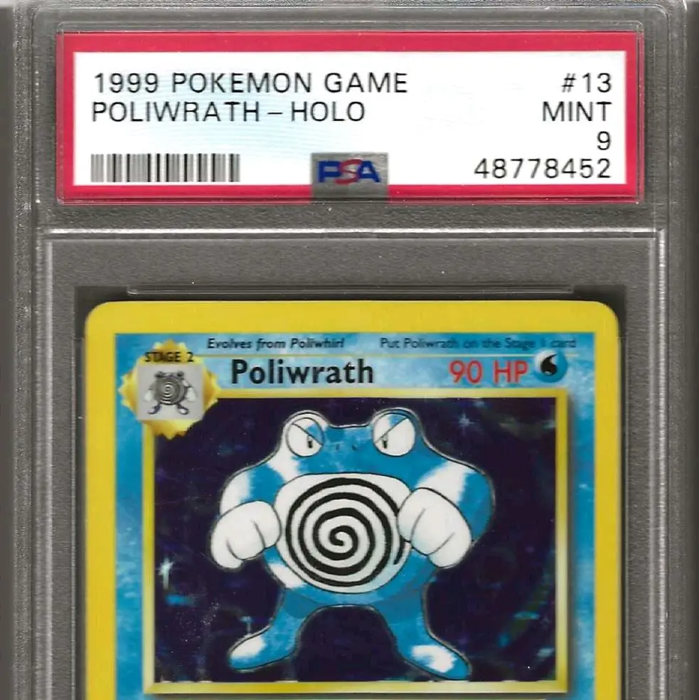 1999 Pokemon Game #13 Poliwrath-Holo PSA 9 Mint Condition Collectible Card  48778452 - TikTok Shop