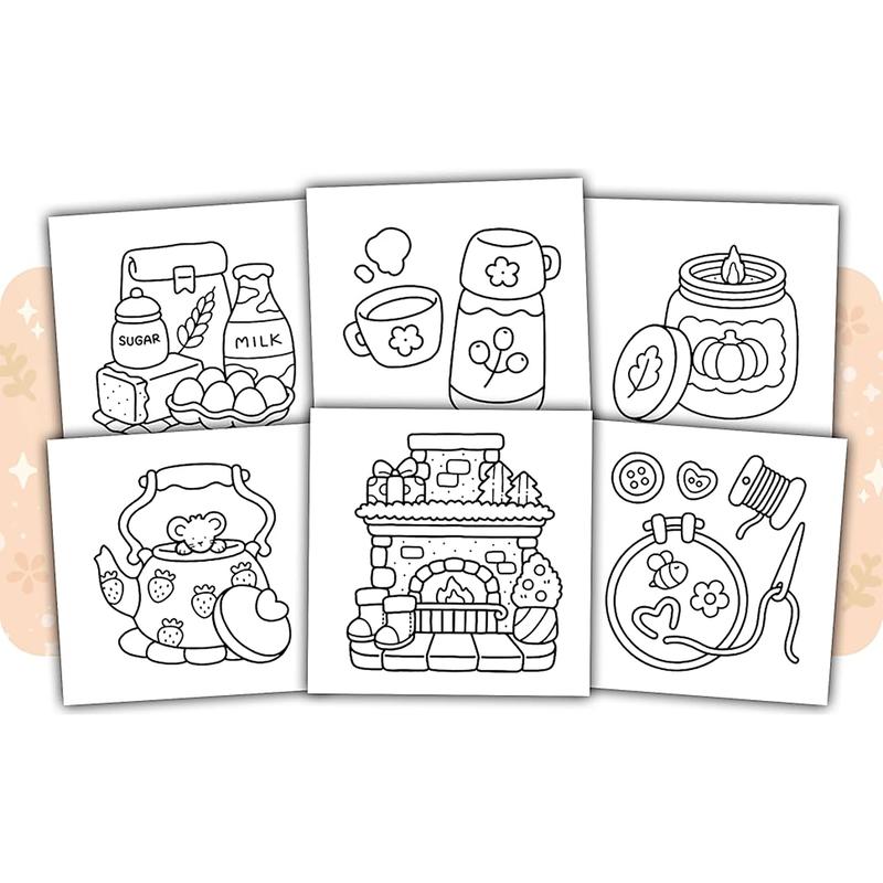 Collection 15 Relaxing Coloring Books for Adults & Teens Super Cute Hygge Animals for Stress Relief Anxiety Reduction Mindfulness Fun Creative Escape Perfect Gift for Boys Girls Adults Kids