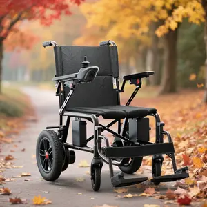 65lbs Foldable electric wheelchair, with a 300-pound-bearing seat cushion, ensuring comfort for the elderly during long-distance travel or extended outdoor activities ,360-degree controllable panel for simple operation,Left/Right Hand Switchable