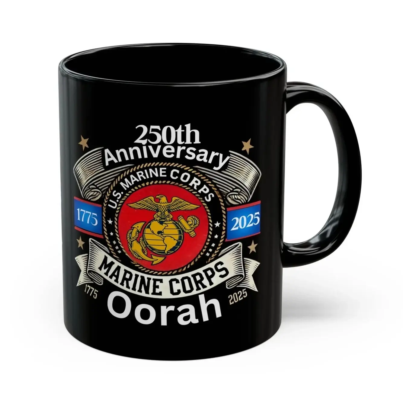 Marine Corps 250th Anniversary Coffee Mug, Veteran Gifts, Father Day 2025