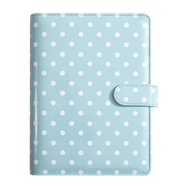 A5 Photo Dot Album - Kpop Trading Card 6-Ring Binder with Magnetic Buckle Closure, 30 4-Pocket Pages