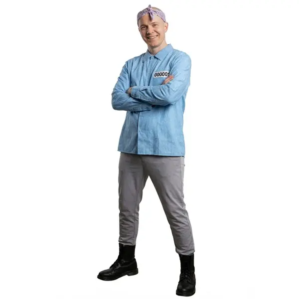 Men's PhD Prisoner Costume Kit