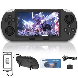 Sf3000 Retro Game Console 64GB, Handheld Video Game Machine, 20000+ Games, 4.5 Inch HD Screen, TV Output, 3D Dual Joystick, Perfect Gift