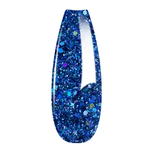 Ombre Glitter Nail Art - Blue Colors - GO08