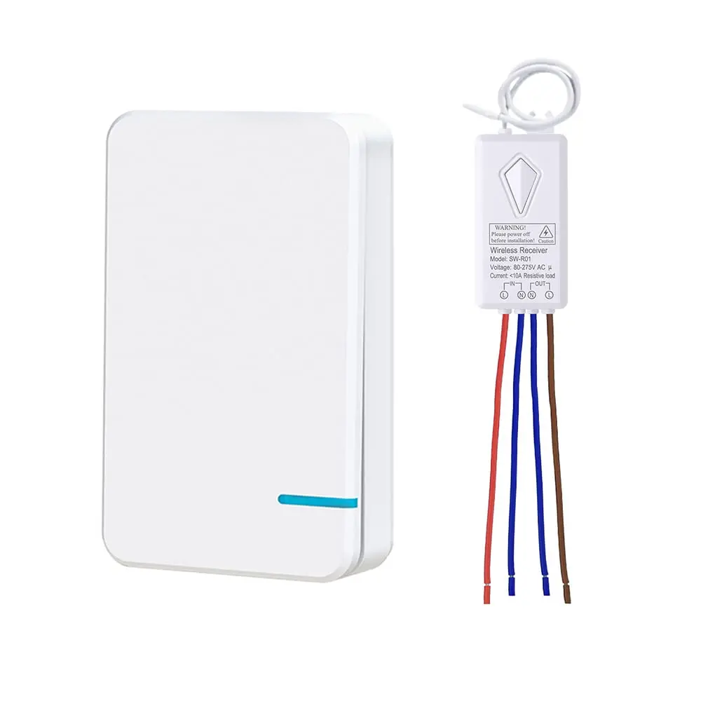 Lights  Kit, No Wiring Mini Remote , No WiFi Needed, Outdoor 1969ft Indoor 328ft Remote Control Lighting Fixture for Led Light, Ceiling Lights and Lamps,