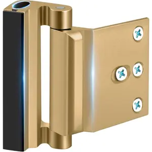 Child Proof Door Locks High Home Security Door Lock Reinforcement Night Kids Safety with 3" Stop Withstand 800 lbs for Inward Swinging Front Door Metal Flip Deadbolt Latch Defend Home