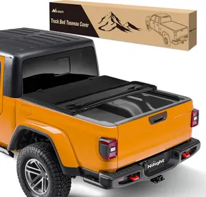 Nilight Soft Tri-fold Truck Bed Tonneau Cover Compatible with Jeep Gladiator JT 2020 2021 2022 2023 2024 2025-5ftr Outdoor Car Canopy Car Protector  dealsforyoudays