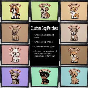 Custom Pet Morale Patches Custom Dog Puppy Patch Cartoon Art 2x3 inch (choose)