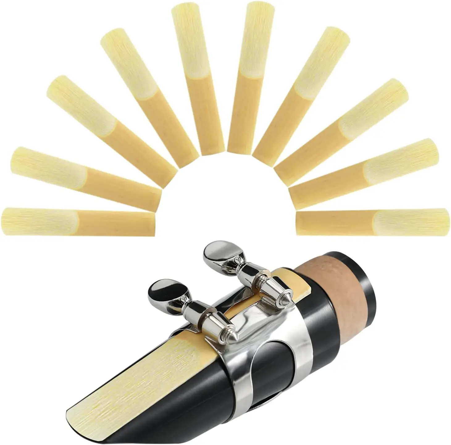 Traditional Strength 3.0 BB Clarinet Reeds - Box of 10, Unfiled Cut, Gently Washed Wind Instrument Accessories for Clarinet Playing, Classical Music, Jazz, with Free Response, Rich Tone, Unisex
