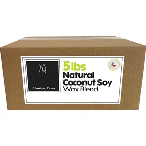 Coconut Soy Wax Blend for  Making - 5 lb. Creamy Blend for High Load  Formulation - (5 lb)