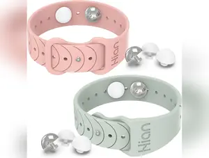 Motion Sickness Bands Sea Sickness Wristbands Acupressure Nausea Wristband/,Natural Relief of Nausea Headaches,Insomnia,Anxiety,Sleep Aid, Morning Sickness,Motion Sickness-（1Pcs Beryl 1PCS Pink）