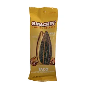 LIVE EXCLUSIVE - SMACKIN' Sunflower Seeds - TACO - 6 Single Serve 1.5 OZ Bags