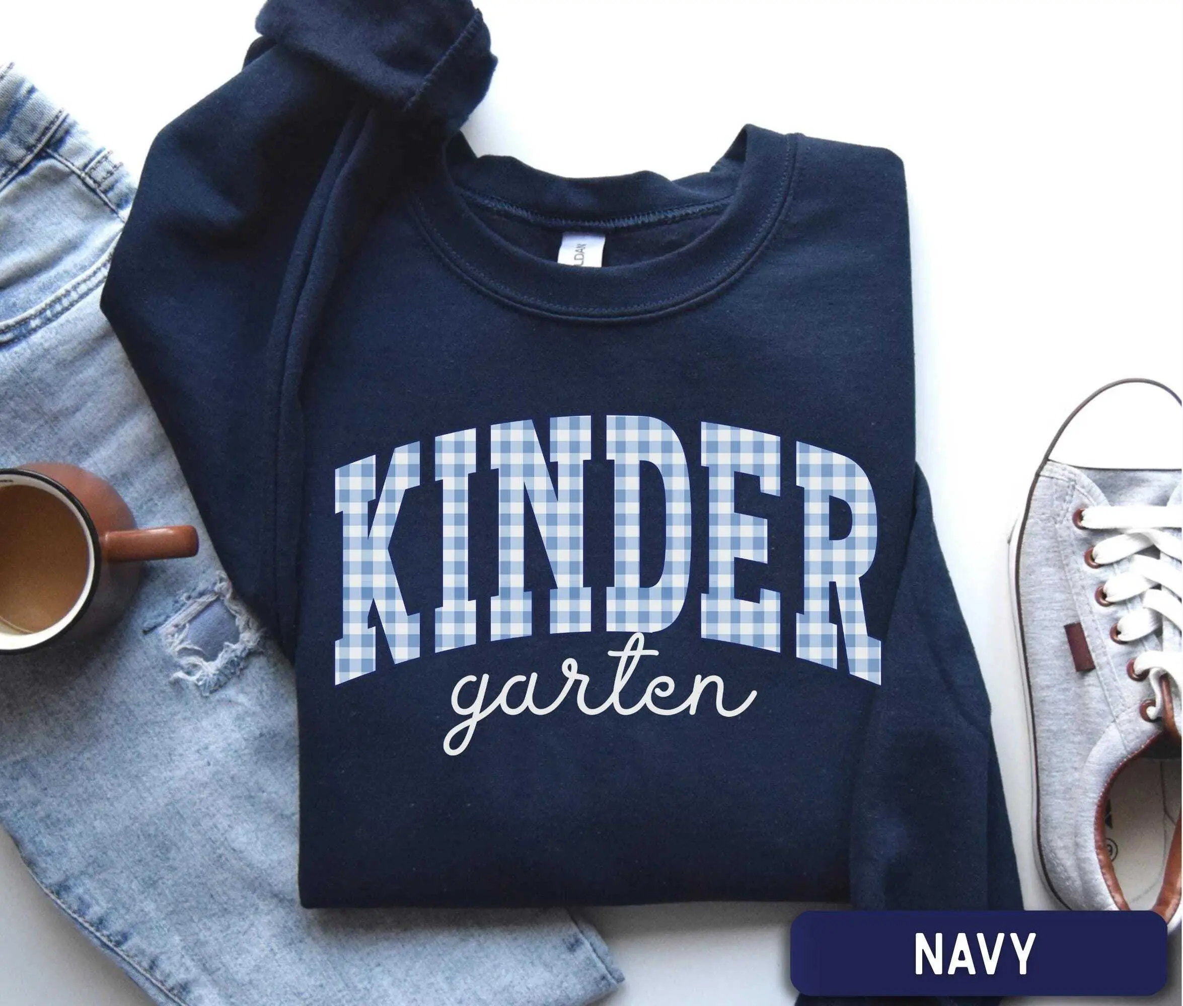 Kindergarten Sweatshirt, Kindergarten Teacher Gift, Kinder Garten Crewneck, Teacher Apparel Sweater, Classroom Sweater