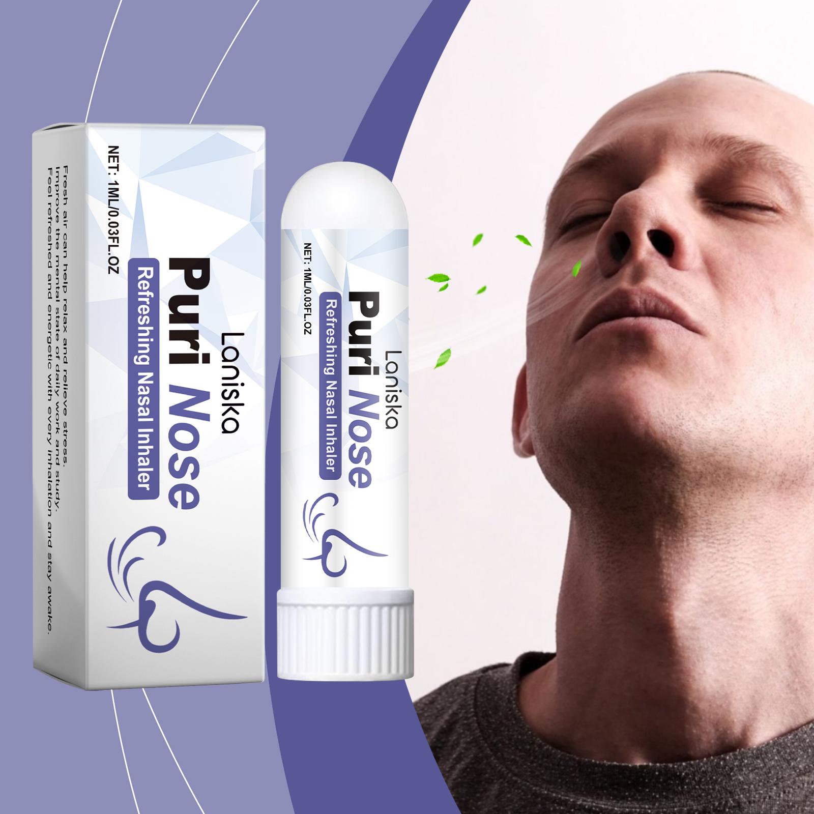 Laniska Nasal Inhaler - Refreshing Menthol Energy Boost Stick  Oral, Cleansing, Herbal