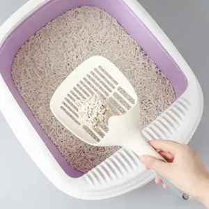 Large Cat Litter Scoop for Tofu & Pine Litter | Multi-Cat Family Essential | Durable Metal Sifter for All Cat Toilets